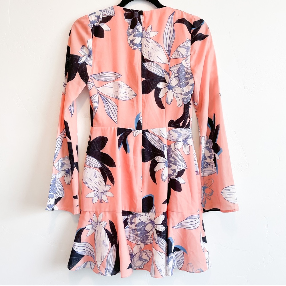 Cooper st dreamy vines peach mini dress size 4 - Picture 6 of 13